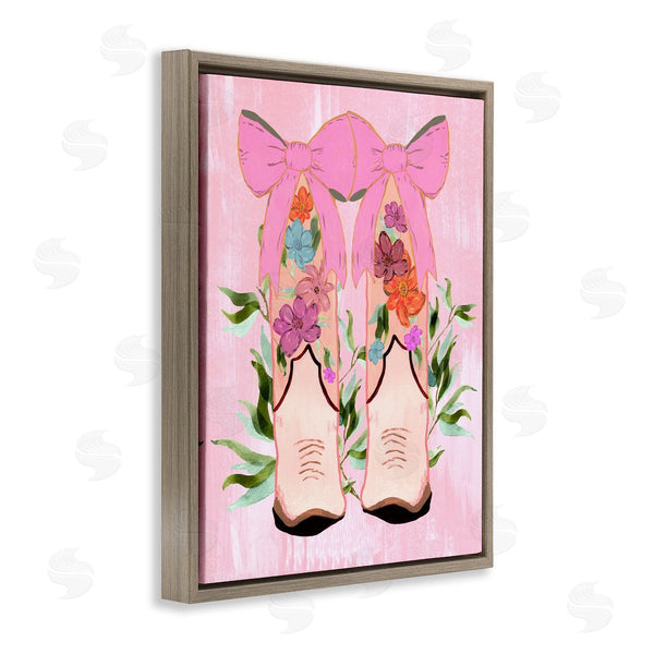 Stupell Industries Kara Keller Designs | Boots & Bows Cowgirl Design