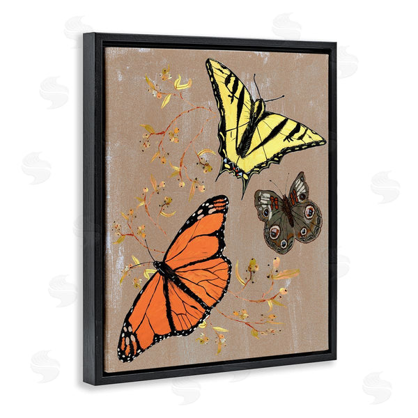 Stupell Industries Kara Keller Designs | Butterfly Collage With Herbs
