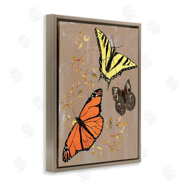 Stupell Industries Kara Keller Designs | Butterfly Collage With Herbs