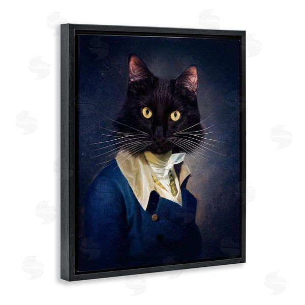 Stupell Industries Karen Burke | Cat With Colonial Fashion Wall Art