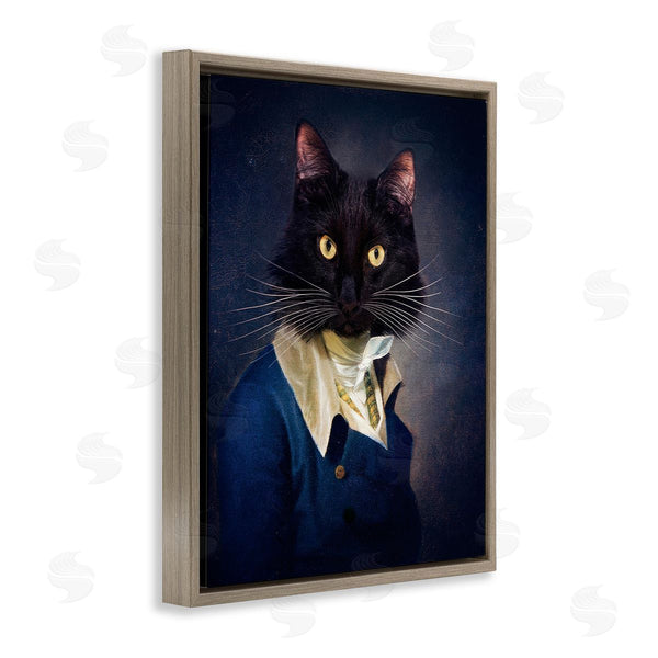 Stupell Industries Karen Burke | Cat With Colonial Fashion Wall Art