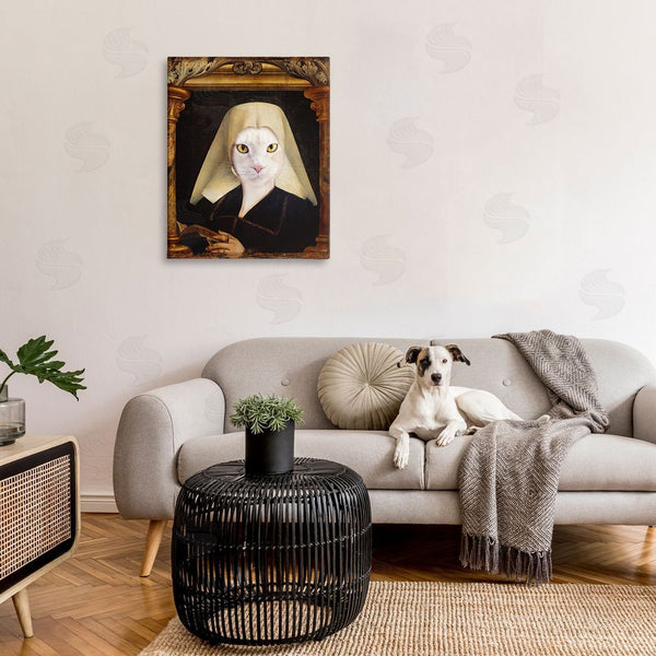 Stupell Industries Karen Burke | Cat With Ornate Arch Wall Art