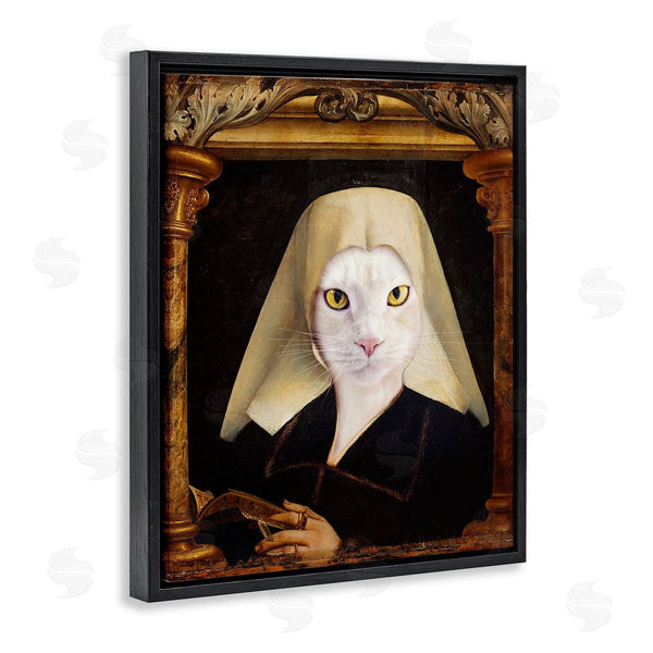 Stupell Industries Karen Burke | Cat With Ornate Arch Wall Art