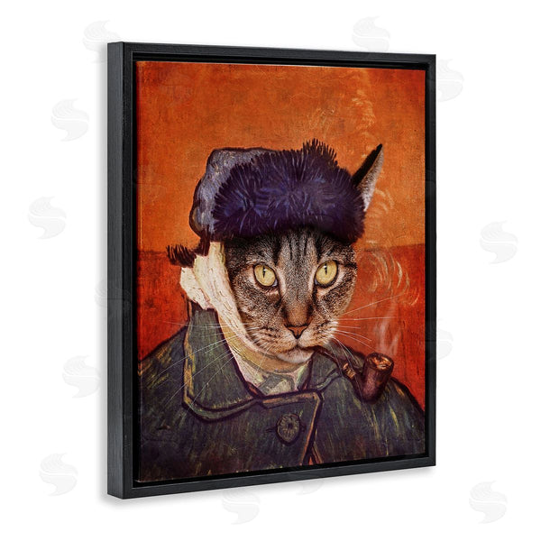 Stupell Industries Karen Burke | Classic Cat Self Portrait Wall Art