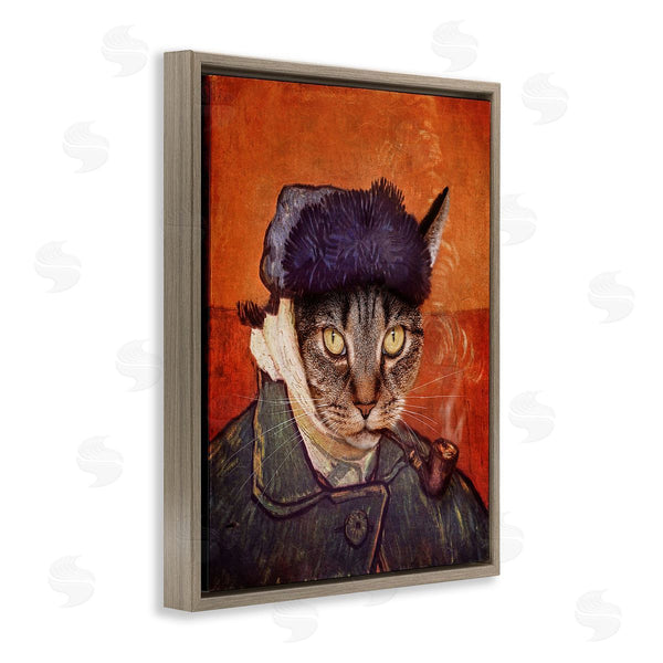 Stupell Industries Karen Burke | Classic Cat Self Portrait Wall Art