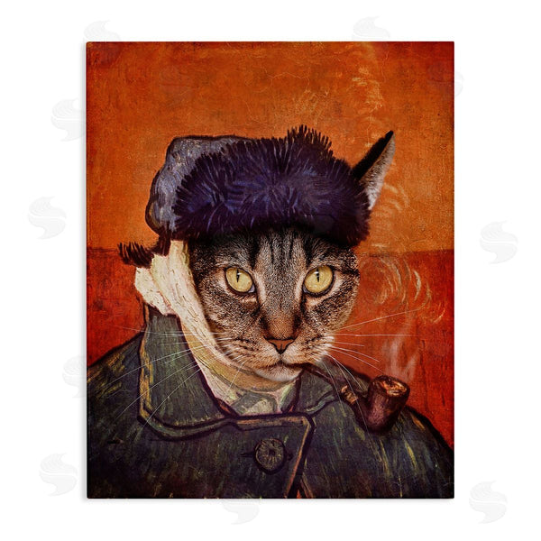 stupell industries Karen Burke | Classic Cat Self Portrait Wall Art