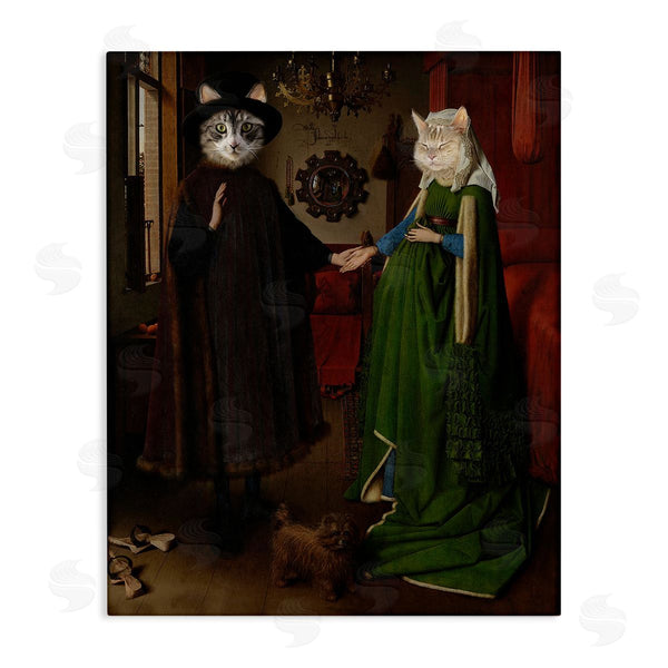 stupell industries Karen Burke | Classic Painting with Cats Wall Art