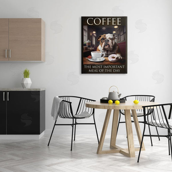 Stupell Industries Karen Burke | Coffee Important Meal Dog Wall Art