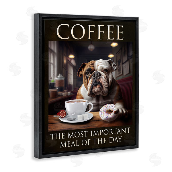 Stupell Industries Karen Burke | Coffee Important Meal Dog Wall Art
