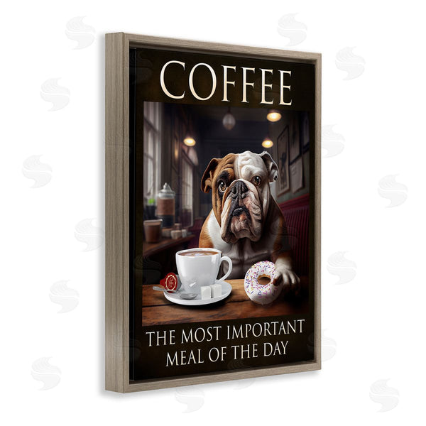 Stupell Industries Karen Burke | Coffee Important Meal Dog Wall Art