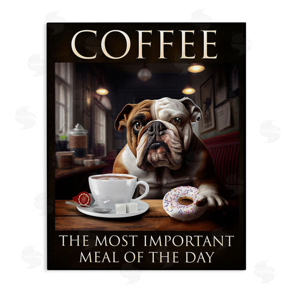 stupell industries Karen Burke | Coffee Important Meal Dog Wall Art