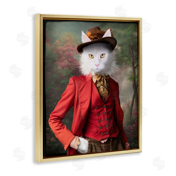 Stupell Industries Karen Burke | Colonial Classic Cat Portrait