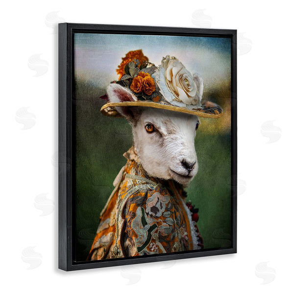 Stupell Industries Karen Burke | Fashionable Sheep Portrait