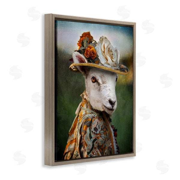 Stupell Industries Karen Burke | Fashionable Sheep Portrait