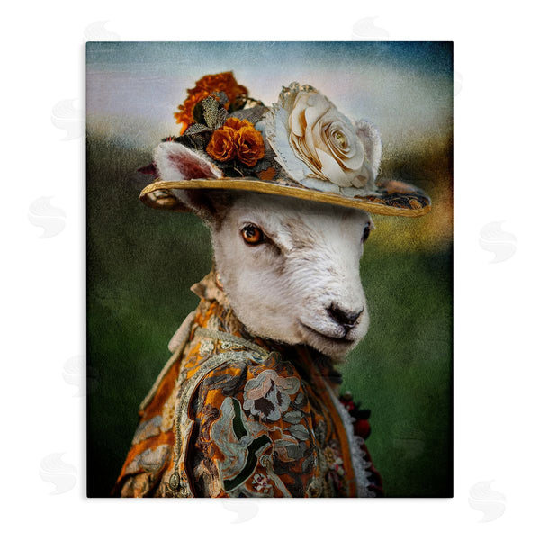 stupell industries Karen Burke | Fashionable Sheep Portrait