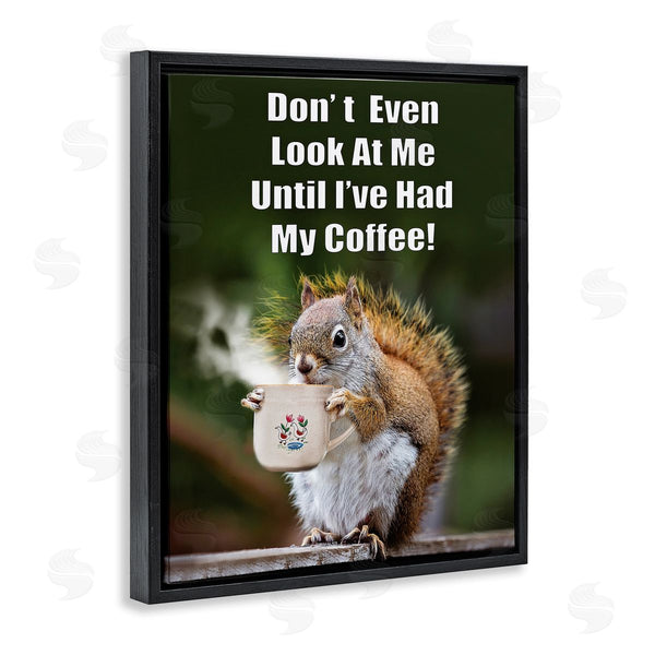 Stupell Industries Karen Burke | Funny Squirrel Coffee Phrase Wall Art