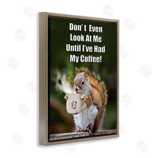 Stupell Industries Karen Burke | Funny Squirrel Coffee Phrase Wall Art