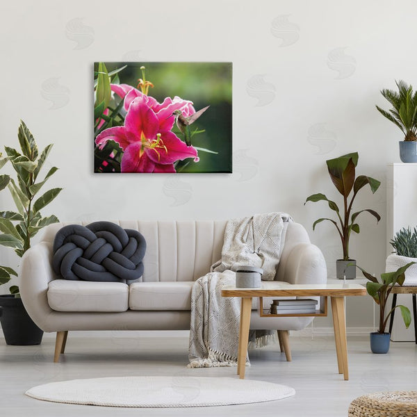 Stupell Industries Karen Burke | Hummingbird With Hibiscus Wall Art