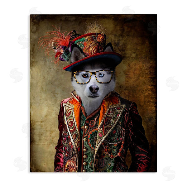 stupell industries Karen Burke | Husky Dog Eclectic Suit