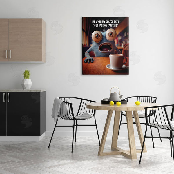 Stupell Industries Karen Burke | Monster & Coffee Phrase Wall Art