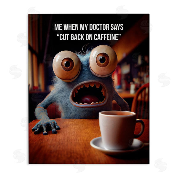 stupell industries Karen Burke | Monster & Coffee Phrase Wall Art