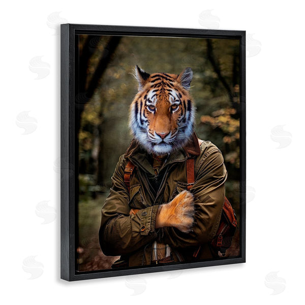 Stupell Industries Karen Burke | Tiger In Hiking Attire