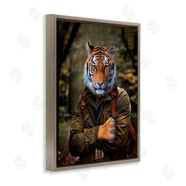 Stupell Industries Karen Burke | Tiger In Hiking Attire