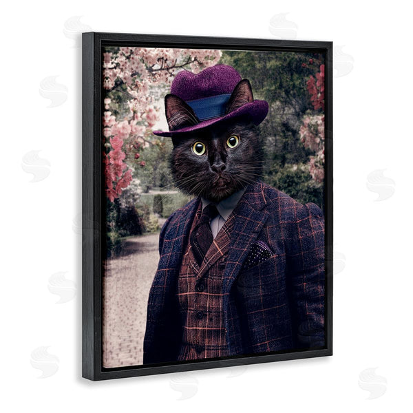 Stupell Industries Karen Burke | Vintage Clothing Cat Wall Art