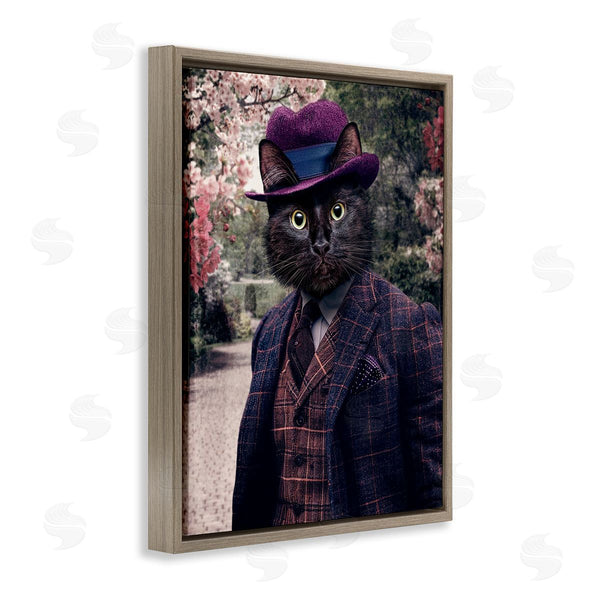 Stupell Industries Karen Burke | Vintage Clothing Cat Wall Art