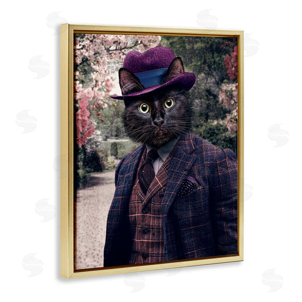Stupell Industries Karen Burke | Vintage Clothing Cat Wall Art