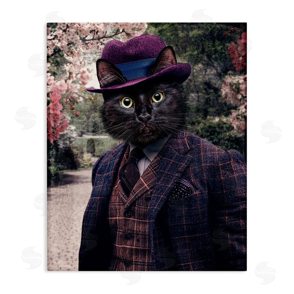 stupell industries Karen Burke | Vintage Clothing Cat Wall Art