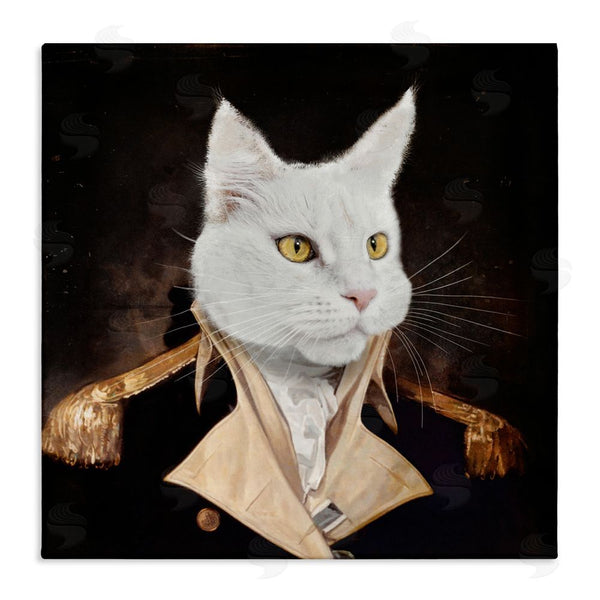 stupell industries Karen Burke | White Cat in Uniform Wall Art