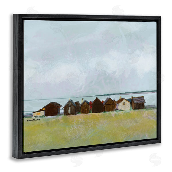 Stupell Industries Karen Dreyfus | Lakeside Town Landscape Drawing