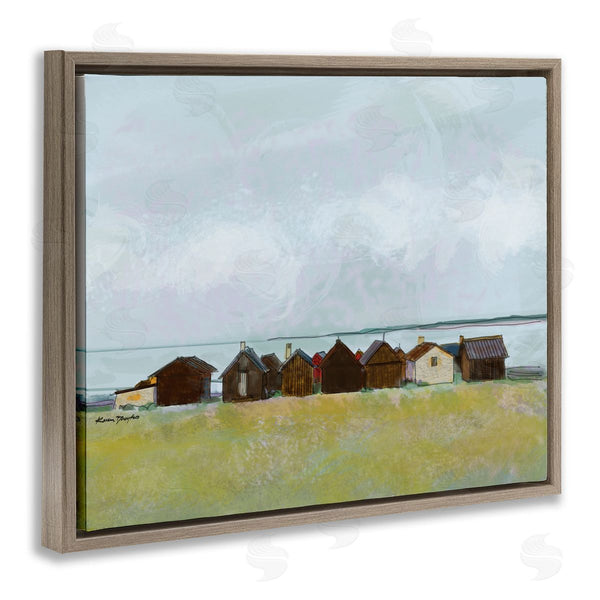 Stupell Industries Karen Dreyfus | Lakeside Town Landscape Drawing