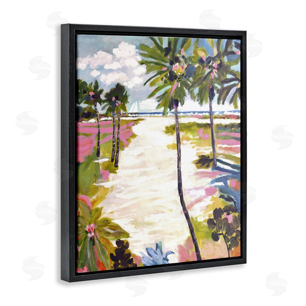 Stupell Industries Karen Fields | Bright Sunlit Palm Trees