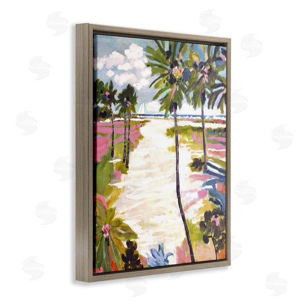 Stupell Industries Karen Fields | Bright Sunlit Palm Trees