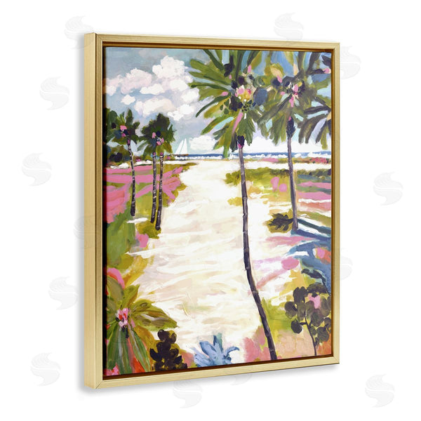Stupell Industries Karen Fields | Bright Sunlit Palm Trees