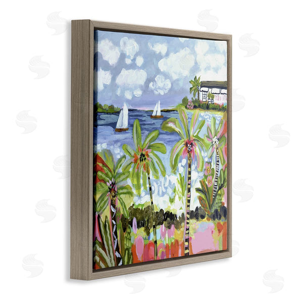 Stupell Industries Karen Fields | Palm Trees In Bright Sun