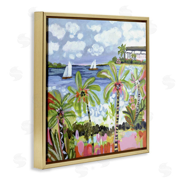 Stupell Industries Karen Fields | Palm Trees In Bright Sun