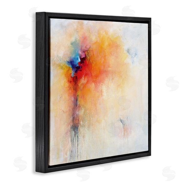Stupell Industries Karen Hale | Abstract Paint Burst Expressive Orange Red Blue Wall Art