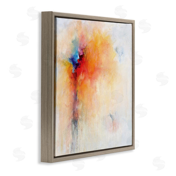 Stupell Industries Karen Hale | Abstract Paint Burst Expressive Orange Red Blue Wall Art