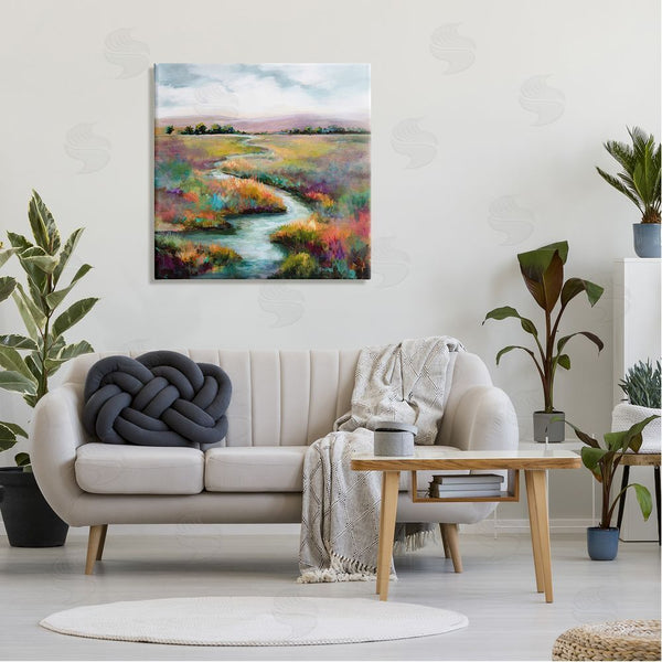 Stupell Industries Karen Hale | Vivid River Flowing Rural Vegetation Wall Art