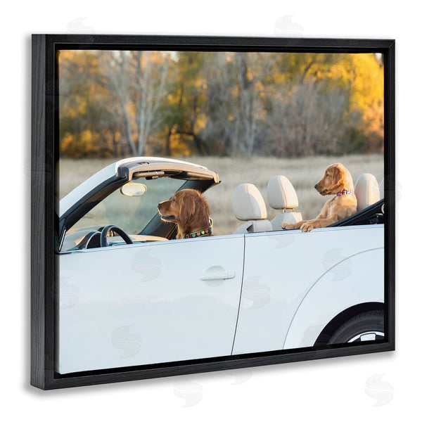 Stupell Industries Karen Hoglund | Dogs Driving Convertible Wall Art