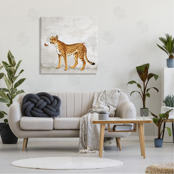 Stupell Industries Karen Smith | Beast & Butterfly Leopard Wildlife Wall Art