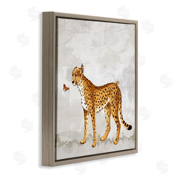 Stupell Industries Karen Smith | Beast & Butterfly Leopard Wildlife Wall Art
