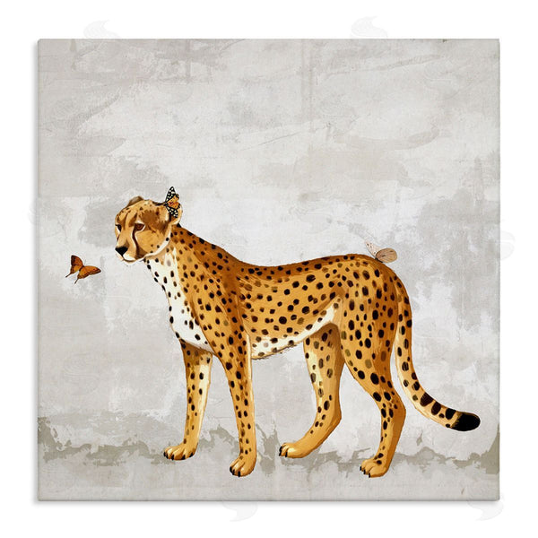 stupell industries Karen Smith | Beast & Butterfly Leopard Wildlife Wall Art