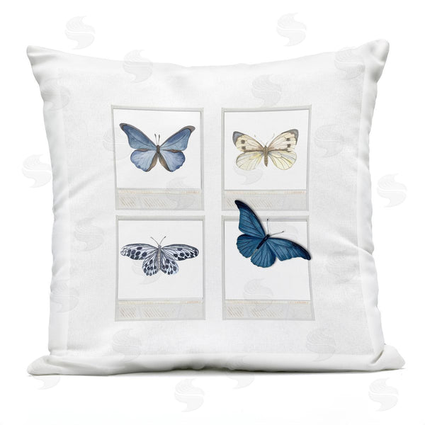 Stupell Industries Karen Smith | Blue Butterflies Vintage Film Printed Throw Pillow