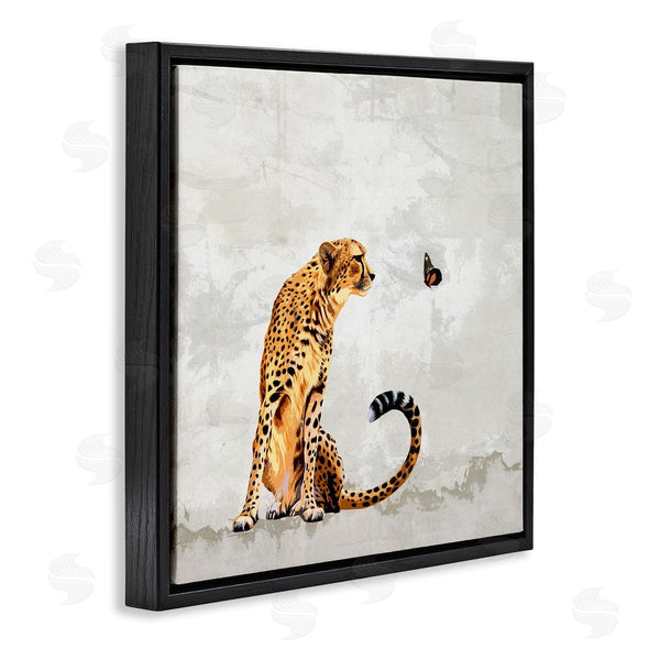 Stupell Industries Karen Smith | Cheetah & Butterfly Abstract Nature Wall Art