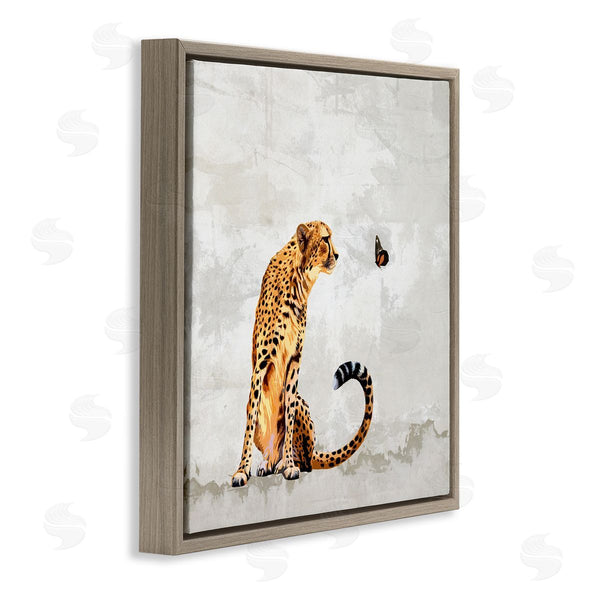 Stupell Industries Karen Smith | Cheetah & Butterfly Abstract Nature Wall Art