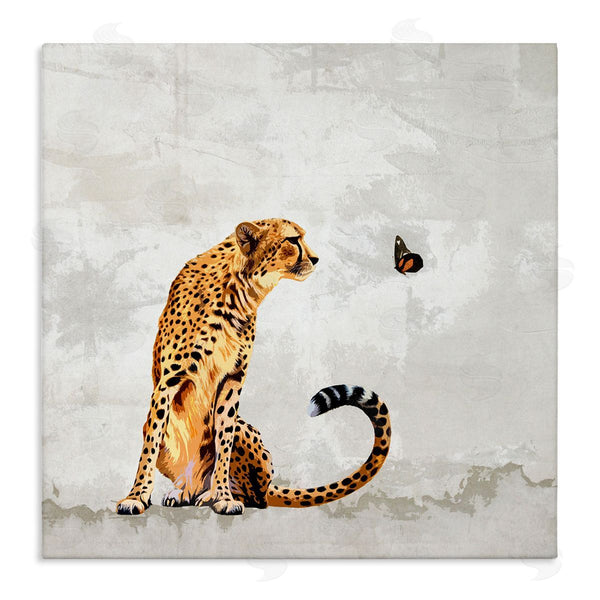 stupell industries Karen Smith | Cheetah & Butterfly Abstract Nature Wall Art